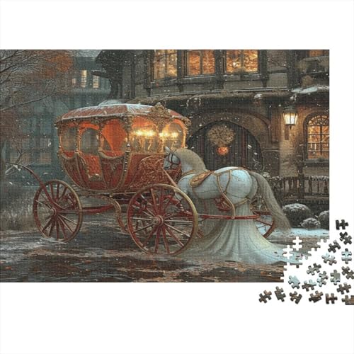 Kutsche 1000pcs (75x50cm) Schwer Puzzle Lernspiel Impossible Scheinwerfer Herausforderung Spielzeug Für Erwachsene Kinder von kaiyun