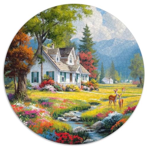 Landhausszene 1000pcs (67.5x67.5cm) Schwer Puzzle Lernspiel Impossible Herausforderung Spielzeug Für Erwachsene Kinder von kaiyun