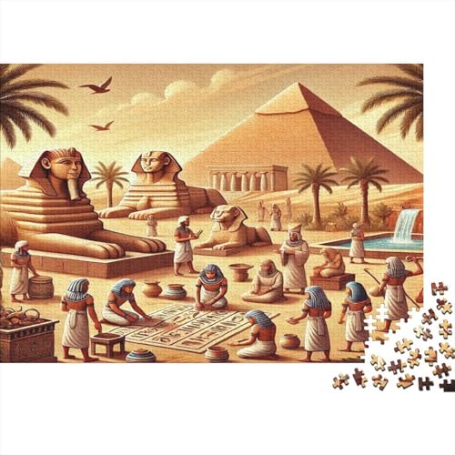 Landschaft im Alten Ägypten 1000pcs (75x50cm) Schwer Puzzle Lernspiel Impossible Pyramideen Herausforderung Spielzeug Für Erwachsene Kinder von kaiyun