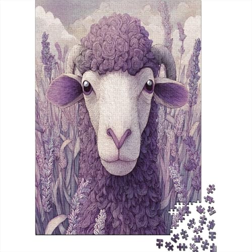 Lavendelschafe1000Teile:UnmöglichesPuzzleFürErwachsene,Spiele,Geschenke,Kinder,Herausforderungs70x50cm/1000pcs von kaiyun