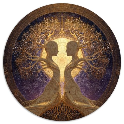 Lebensbaum -Menschengestalt Rätsel Für Erwachsene || 1000pcs (67.5x67.5cm) Puzzles Lernspiele Home Decor von kaiyun