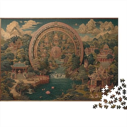 Lebensrad 1000pcs (75x50cm) Puzzle, Lernspiel Impossible Herausforderungsspielzeug Für Erwachsene Teenager von kaiyun