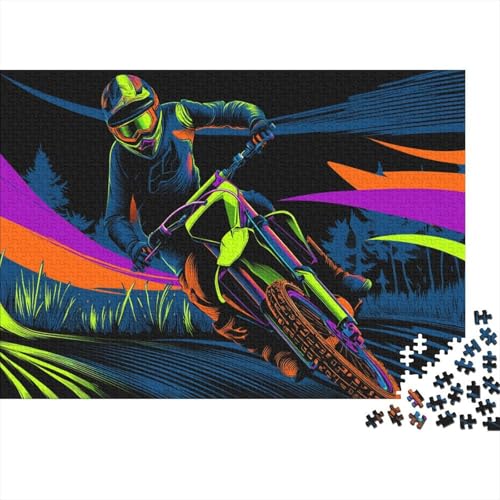 Leidenschaftlicher Offroad-Motorradfahrer Rätsel Für Erwachsene || 1000pcs (75x50cm) Puzzles Lernspiele Home Decor von kaiyun