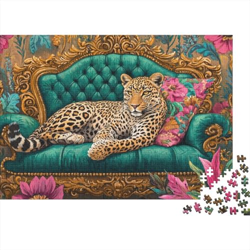 Leopard 1000pcs (75x50cm) Puzzle, Lernspiel Impossible Tropische Pflanzen Herausforderungsspielzeug Für Erwachsene Teenager von kaiyun