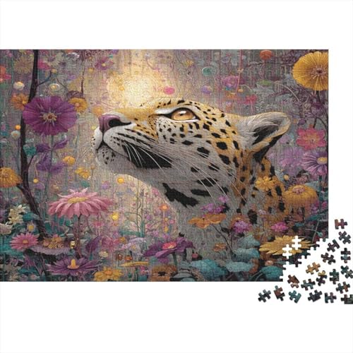 Leopard 1000pcs (75x50cm) Puzzles, Die Für Erwachsene Und Personen Ab 14 Jahren Geeignet Sind Dschungelmuster von kaiyun