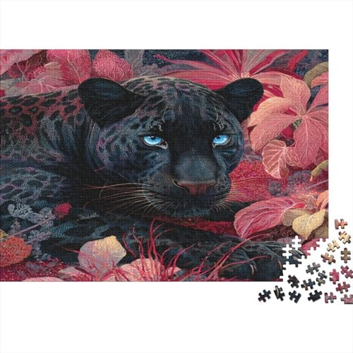 Leopard 1000pcs (75x50cm) Puzzles, Die Für Erwachsene Und Personen Ab 14 Jahren Geeignet Sind Tropische Pflanzen von kaiyun