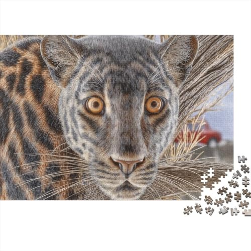 Leopard 1000pcs (75x50cm) Schwer Puzzle Lernspiel Impossible Wildtiere Herausforderung Spielzeug Für Erwachsene Kinder von kaiyun