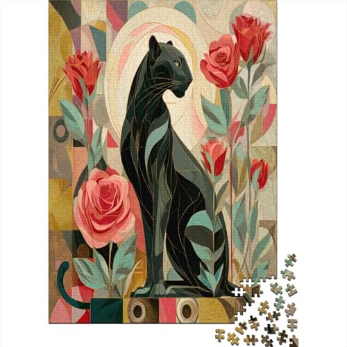 Leopard 38x26cm/1000pcs Puzzle, Lernspiel Impossible Rosa Herausforderungsspielzeug Für Erwachsene Teenager Leopard 38x26cm/1000pcs Puzzle, Lernspiel Impossible Rosa Herausforderungsspielzeug Für Erwachsene Teenager von kaiyun