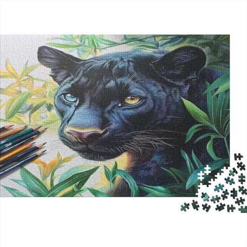 Leopard Rätsel Für Erwachsene |Buntstiftkunst| 1000pcs (75x50cm) Puzzles Lernspiele Home Decor von kaiyun