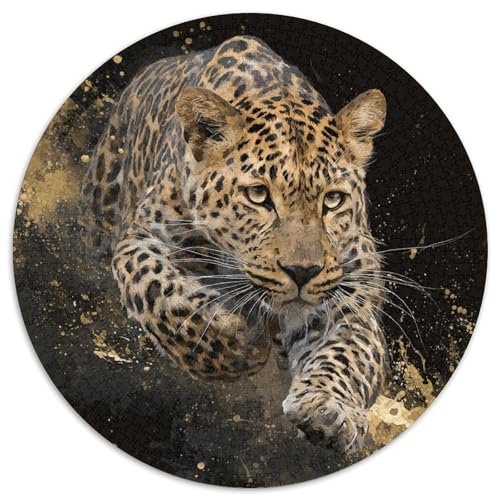 ,Leopard springt in die Luft,1000pcs (67.5x67.5cm),DIY-Puzzle Für Erwachsene von kaiyun