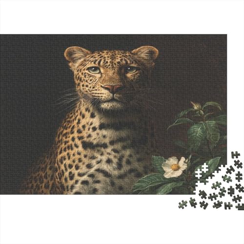 Leoparden-Ölgemälde 1000pcs (75x50cm) Schwer Puzzle Lernspiel Impossible Herausforderung Spielzeug Für Erwachsene Kinder von kaiyun