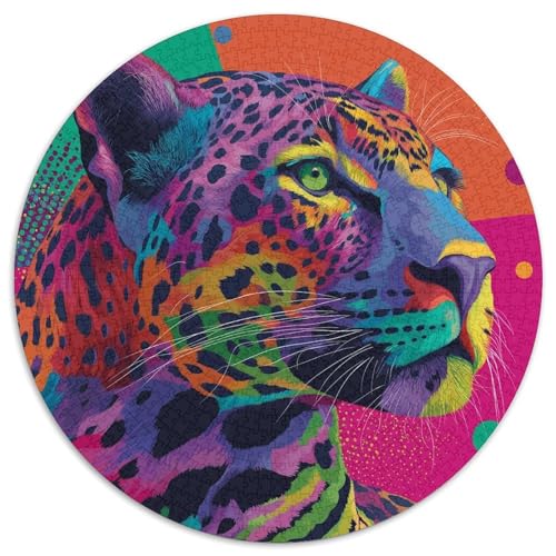 Leoparden sind farbenfroh 1000pcs (67.5x67.5cm) Erwachsenenpuzzle - DIY-Puzzlespielzeug von kaiyun