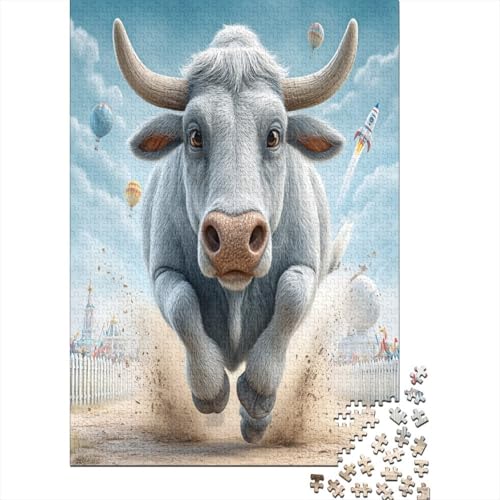 Let's Go, Kuh 38x26cm/1000pcs Erwachsenenpuzzle - DIY-Puzzlespielzeug von kaiyun