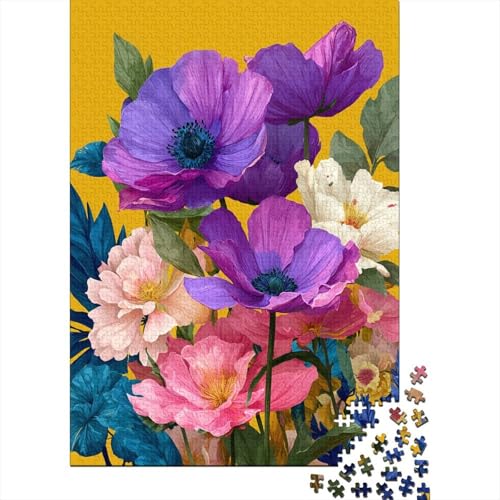 Leuchtende Blumen 70x50cm/1000pcs Schwer Puzzle Lernspiel Impossible Herausforderung Spielzeug Für Erwachsene Kinder von kaiyun