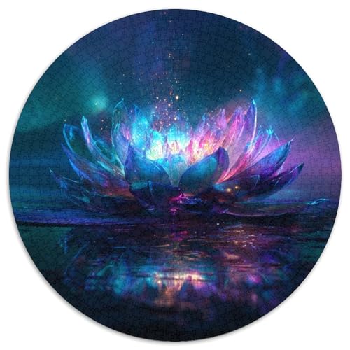 Leuchtender Lotus Rätsel Für Erwachsene |Unterwasser-Hintergrund| 1000pcs (67.5x67.5cm) Puzzles Lernspiele Home Decor von kaiyun