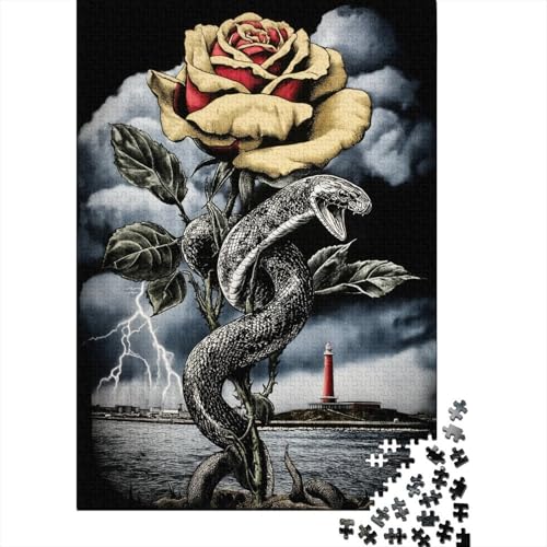 Leuchtturm Schlange, RosePuzzle 1000 Teile Für Erwachsene, Lernspiele70x50cm/1000pcs Leuchtturm Schlange, RosePuzzle 1000 Teile Für Erwachsene, Lernspiele70x50cm/1000pcs von kaiyun