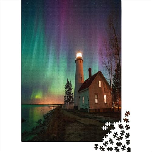 Lighthouse bei Nacht mit Nordlichtern 38x26cm/1000pcs Schwer Puzzle Lernspiel Impossible Herausforderung Spielzeug Für Erwachsene Kinder Lighthouse bei Nacht mit Nordlichtern 38x26cm/1000pcs Schwer Puzzle Lernspiel Impossible Herausforderung Spielzeug Für Erwachsene Kinder von kaiyun
