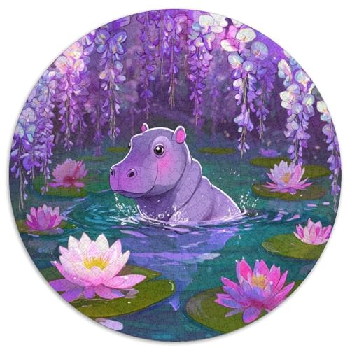 Lila NilHorse 1000pcs (67.5x67.5cm) Puzzles, Die Für Erwachsene Und Personen Ab 14 Jahren Geeignet Sind Farbige Seerosen von kaiyun