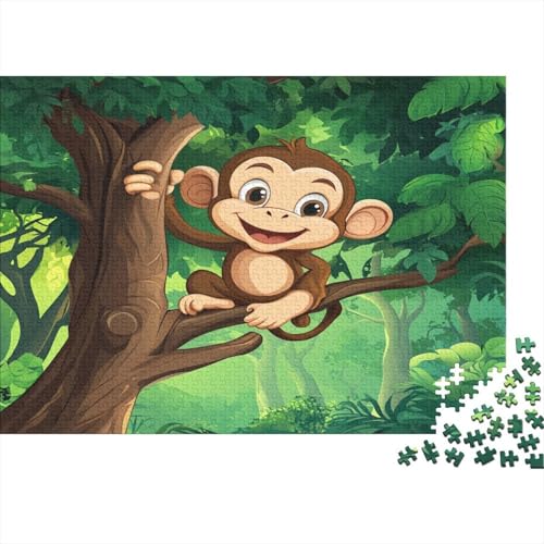 Little AFFE 1000pcs (75x50cm) Schwer Puzzle Lernspiel Impossible Autotoon Background Wald Herausforderung Spielzeug Für Erwachsene Kinder von kaiyun