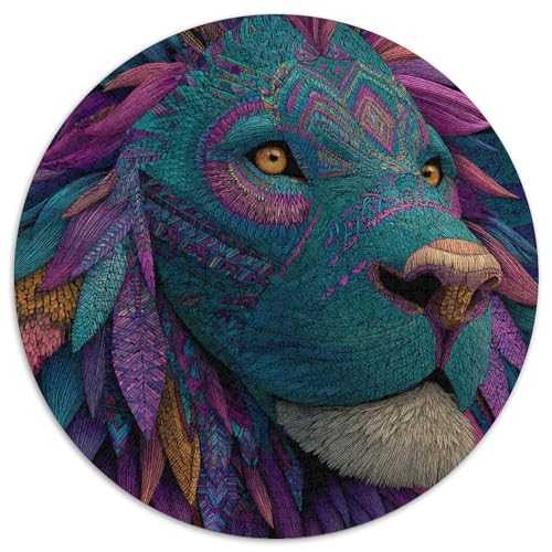 Löwe 1000pcs (67.5x67.5cm) Erwachsenenpuzzle - Geometrische Muster and Cosmic Colours DIY-Puzzlespielzeug von kaiyun