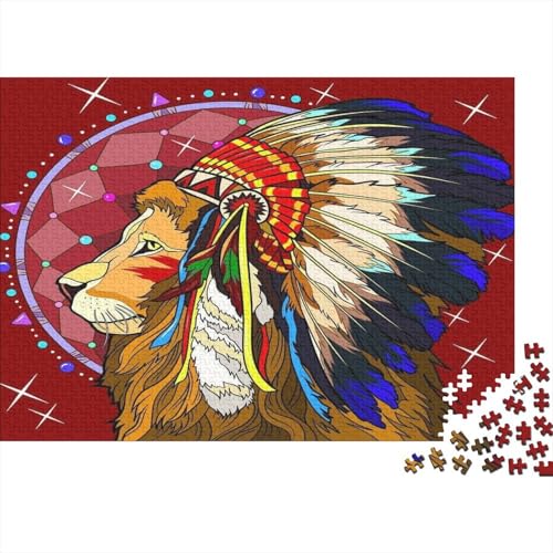 Löwe 1000pcs (75x50cm) Puzzle, Lernspiel Impossible Herausforderungsspielzeug Für Erwachsene Teenager von kaiyun