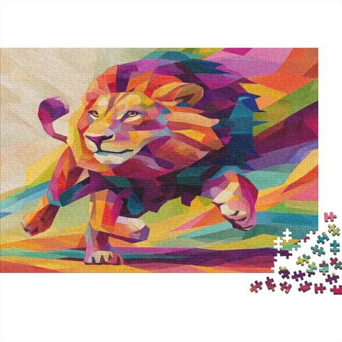 Löwe Rätsel Für Erwachsene |Ölgemälde| 1000pcs (75x50cm) Puzzles Lernspiele Home Decor von kaiyun