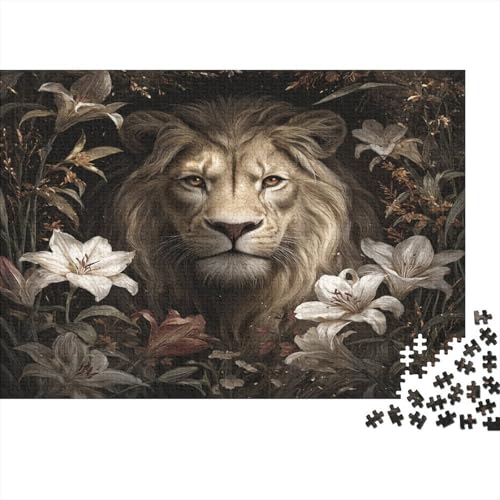 Löwe in The Jungle 1000pcs (75x50cm) Schwer Puzzle Lernspiel Impossible Lilie Herausforderung Spielzeug Für Erwachsene Kinder von kaiyun