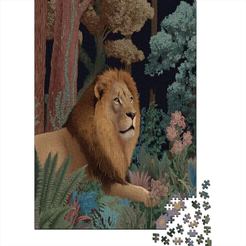 Löwe in The Magical Wald Puzzle 1000 Teile Für Erwachsene, Lernspiele, Heimdekoration38x26cm/1000pcs Löwe in The Magical Wald Puzzle 1000 Teile Für Erwachsene, Lernspiele, Heimdekoration38x26cm/1000pcs von kaiyun