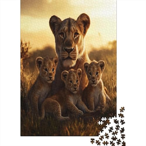 Löweess and Cubs 38x26cm/1000pcs Puzzle, Lernspiel Impossible Wildtiere Herausforderungsspielzeug Für Erwachsene Teenager Löweess and Cubs 38x26cm/1000pcs Puzzle, Lernspiel Impossible Wildtiere Herausforderungsspielzeug Für Erwachsene Teenager von kaiyun