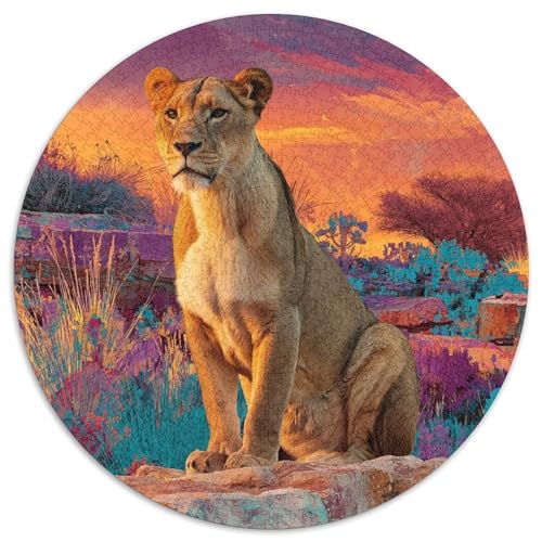 Löwin at Sunset 1000pcs (67.5x67.5cm) Puzzles, Die Für Erwachsene Und Personen Ab 14 Jahren Geeignet Sind von kaiyun