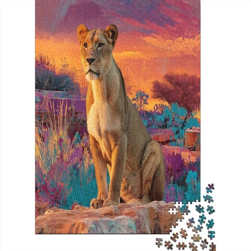 Löwin at Sunset1000 Teile: Unmögliches Puzzle Für Erwachsene, Spiele, Geschenke, Kinder, Herausforderungs38x26cm/1000pcs Löwin at Sunset1000 Teile: Unmögliches Puzzle Für Erwachsene, Spiele, Geschenke, Kinder, Herausforderungs38x26cm/1000pcs von kaiyun