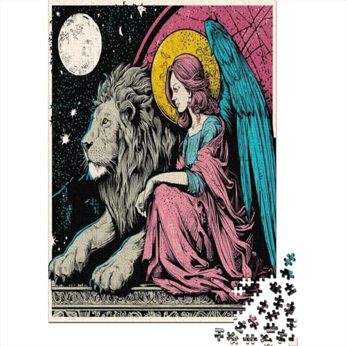 Machtengel und Löwe 38x26cm/1000pcs Puzzles, Die Für Erwachsene Und Personen Ab 14 Jahren Geeignet Sind Pop-Art Machtengel und Löwe 38x26cm/1000pcs Puzzles, Die Für Erwachsene Und Personen Ab 14 Jahren Geeignet Sind Pop-Art von kaiyun