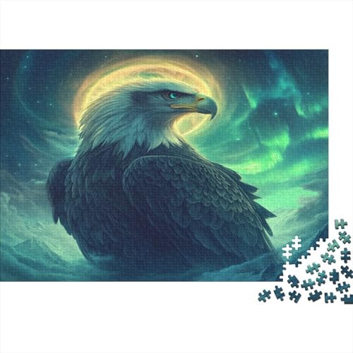 Majestätischer Adler 1000pcs (75x50cm) Puzzle, Lernspiel Impossible Prachtvolles Polarlicht Herausforderungsspielzeug Für Erwachsene Teenager von kaiyun