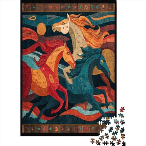 Malmalerei im Südwesten Puzzle 38x26cm/1000pcs Erwachsene Horse Puzzle,Home Decor von kaiyun