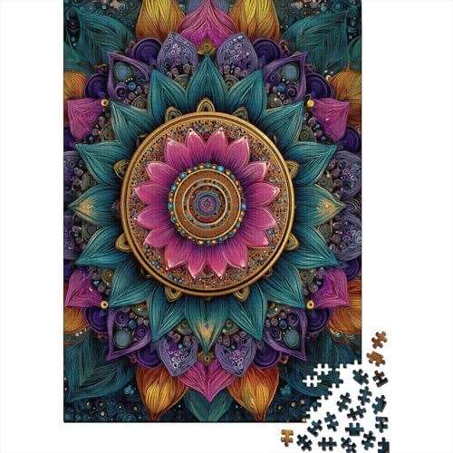 Mandala Art, IntriKatzee Patterns from The Middle East Puzzle 1000 Teile Für Erwachsene, Lernspiele, Heimdekoration38x26cm/1000pcs von kaiyun