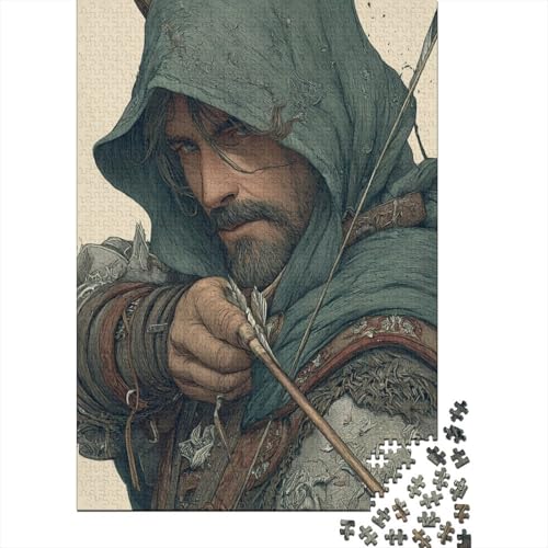 Mann hält einen Bogen und Pfeil Puzzle 1000 Teile Für Erwachsene, Lernspiele, Heimdekoration70x50cm/1000pcs Mann hält einen Bogen und Pfeil Puzzle 1000 Teile Für Erwachsene, Lernspiele, Heimdekoration70x50cm/1000pcs von kaiyun