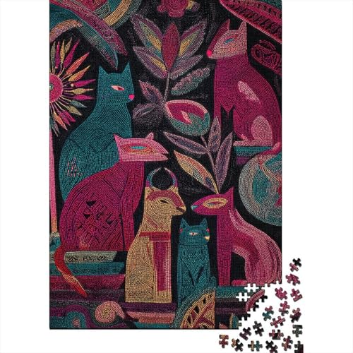 Many Katzes in The Jungle 38x26cm/1000pcs Schwer Puzzle Lernspiel Impossible Herausforderung Spielzeug Für Erwachsene Kinder von kaiyun