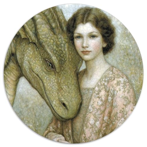 Medieval Drache 1000pcs (67.5x67.5cm) Puzzles, Die Für Erwachsene Und Personen Ab 14 Jahren Geeignet Sind Prinzessin von kaiyun