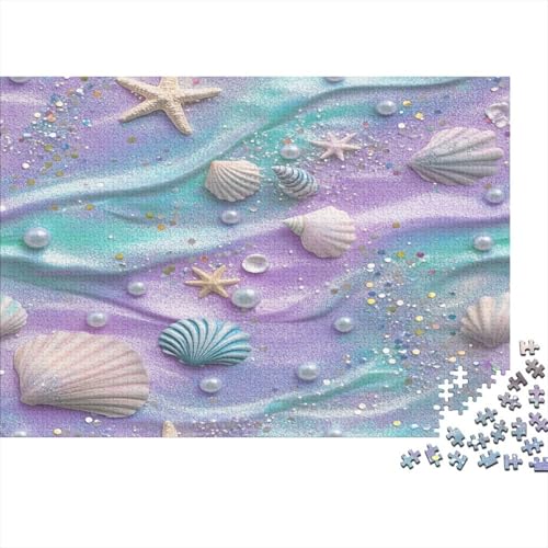 Meerjungfrau Theme Rätsel Für Erwachsene |Pearls Seestern Shells| 1000pcs (75x50cm) Puzzles Lernspiele Home Decor von kaiyun
