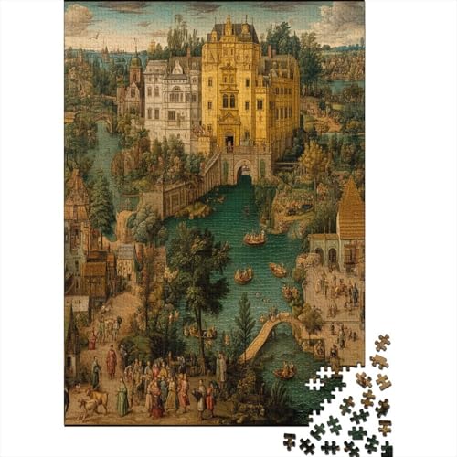 Mittelalterliche Burg mit Menschen und Tieren auf dem Gelände 70x50cm/1000pcs Schwer Puzzle Lernspiel Impossible Herausforderung Spielzeug Für Erwachsene Kinder Mittelalterliche Burg mit Menschen und Tieren auf dem Gelände 70x50cm/1000pcs Schwer Puzzle Lernspiel Impossible Herausforderung Spielzeug Für Erwachsene Kinder von kaiyun