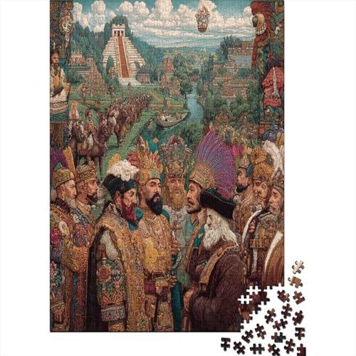 Mittelalterliche Figurenszene Rätsel Für Erwachsene || 70x50cm/1000pcs Puzzles Lernspiele Home Decor von kaiyun