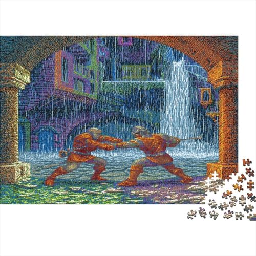 Mittelalterliche Gemälde von Ritterduellen 1000pcs (75x50cm) Puzzles, Die Für Erwachsene Und Personen Ab 14 Jahren Geeignet Sind von kaiyun