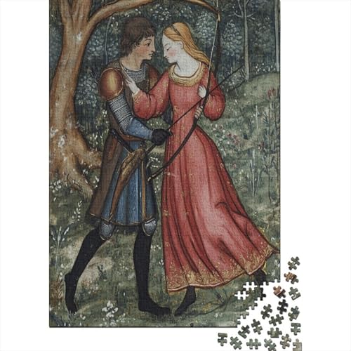 Mittelalterliche Liebespaare 38x26cm/1000pcs Schwer Puzzle Lernspiel Impossible Der Bogenschütze und die Dame Herausforderung Spielzeug Für Erwachsene Kinder Mittelalterliche Liebespaare 38x26cm/1000pcs Schwer Puzzle Lernspiel Impossible Der Bogenschütze und die Dame Herausforderung Spielzeug Für Erwachsene Kinder von kaiyun