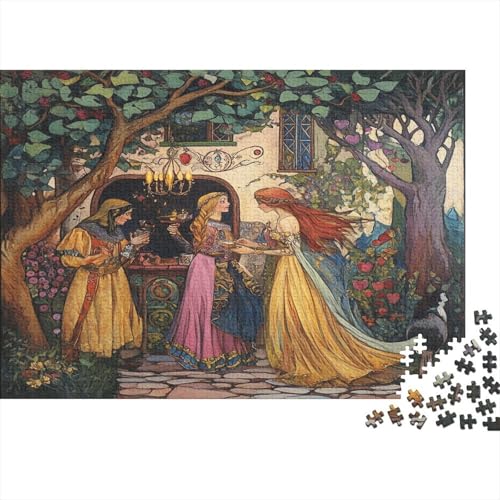 Mittelalterliche Märchenkneipe 1000pcs (75x50cm) Puzzles, Die Für Erwachsene Und Personen Ab 14 Jahren Geeignet Sind Jugendstil von kaiyun