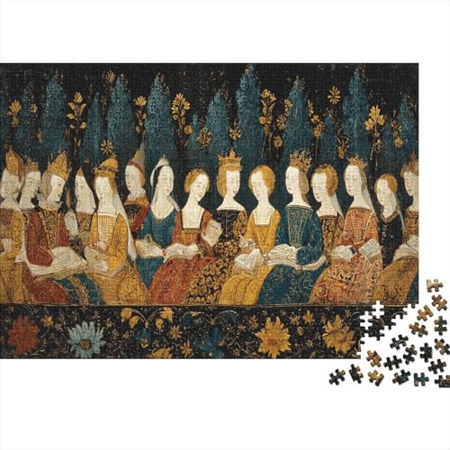 Mittelalterliche Miniaturfiguren 1000pcs (75x50cm) Erwachsenenpuzzle - DIY-Puzzlespielzeug von kaiyun