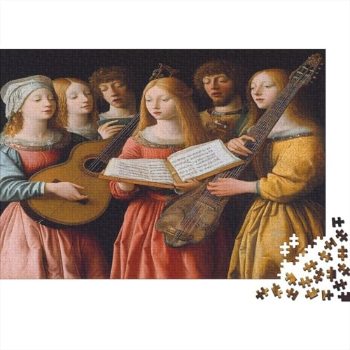 Mittelalterliche Musiker 1000pcs (75x50cm) Puzzles, Die Für Erwachsene Und Personen Ab 14 Jahren Geeignet Sind Traditionelle Instrumente von kaiyun