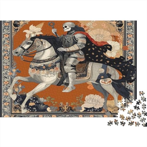 Mittelalterliche Porträts 1000pcs (75x50cm) Puzzle, Lernspiel Impossible Skeleton Ritter Herausforderungsspielzeug Für Erwachsene Teenager von kaiyun
