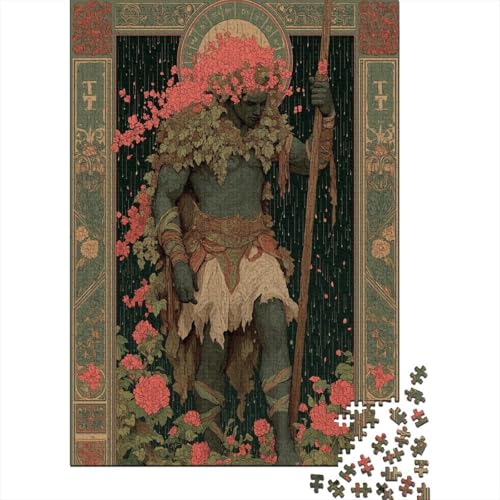 Mittelalterliche Schwarze Jugend 38x26cm/1000pcs Puzzle, Lernspiel Impossible Herausforderungsspielzeug Für Erwachsene Teenager von kaiyun