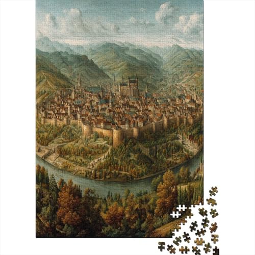 Mittelalterliche germanisch-gotische Stadt, Gemusterte Nachhaltige Für Erwachsene Hochwertige Holzspielpuzzles 38x26cm/1000pcs Mittelalterliche germanisch-gotische Stadt, Gemusterte Nachhaltige Für Erwachsene Hochwertige Holzspielpuzzles 38x26cm/1000pcs von kaiyun