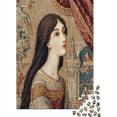 Mittelalterliche illuminierte Handschrift Prinzessin 70x50cm/1000pcs Schwer Puzzle Lernspiel Impossible Herausforderung Spielzeug Für Erwachsene Kinder von kaiyun